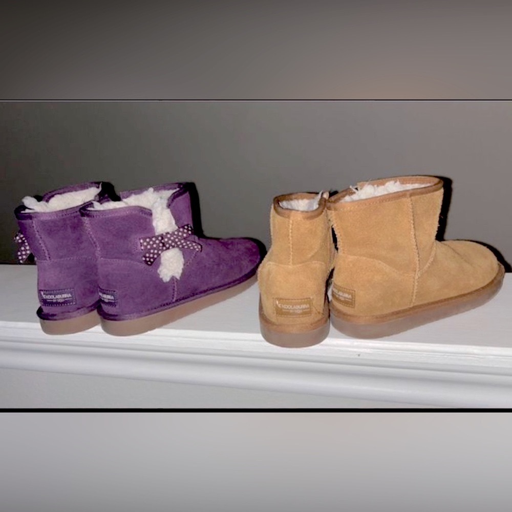 Koolaburra by Ugg Boots - Purple Size 3 Little Kids & Khaki Size 4 Little Kid.